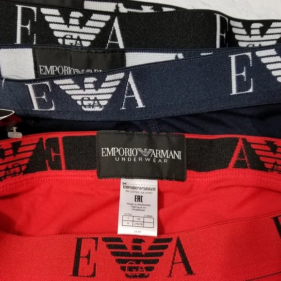 💋5 for $49 • NWOT EMPORIO ARMANI COTTON BOXER BRIEFS - Picture 6 of 7